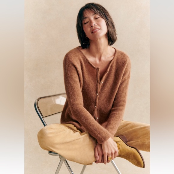 Sezane Sweaters - La Maille Sezane Mohair V-neck Sweater GASPARD CARDIGAN - Medium